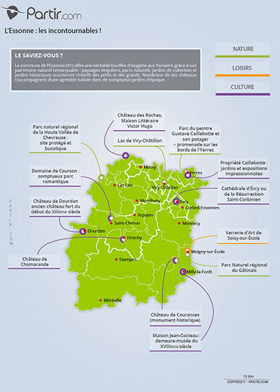 Carte touristique Essonne